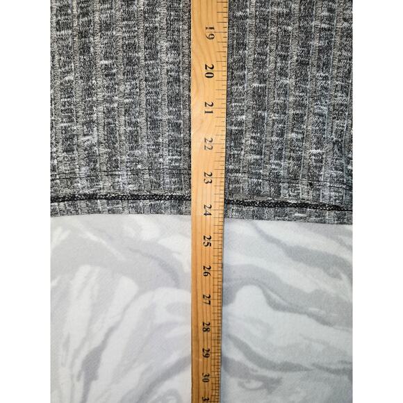 American Eagle Shoulderless Long Sleeve Gray Heathered Shirt Women's Size L - Picture 4 of 6